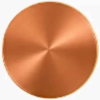 Bronze PVD coating finish swatch