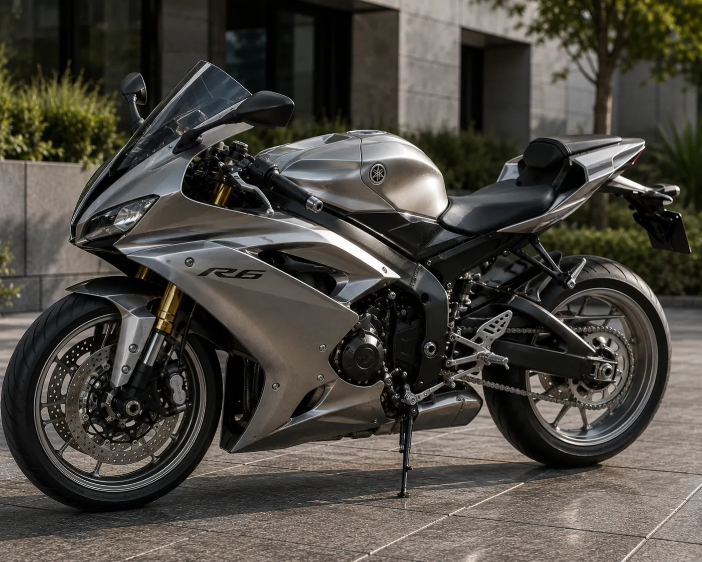 Motorcycle accessories in a nickel PVD finish