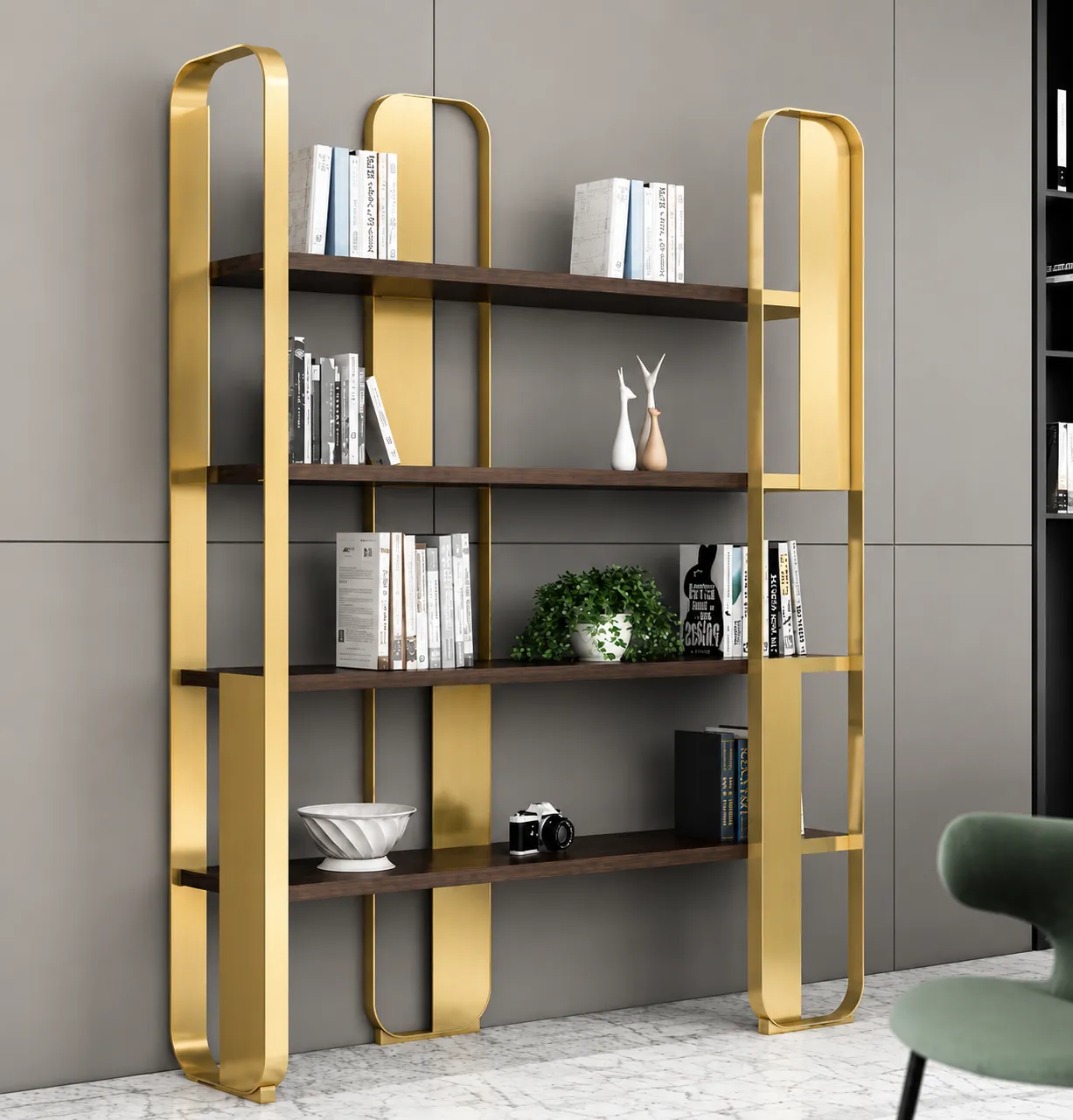 Furniture frame in a gold PVD finish