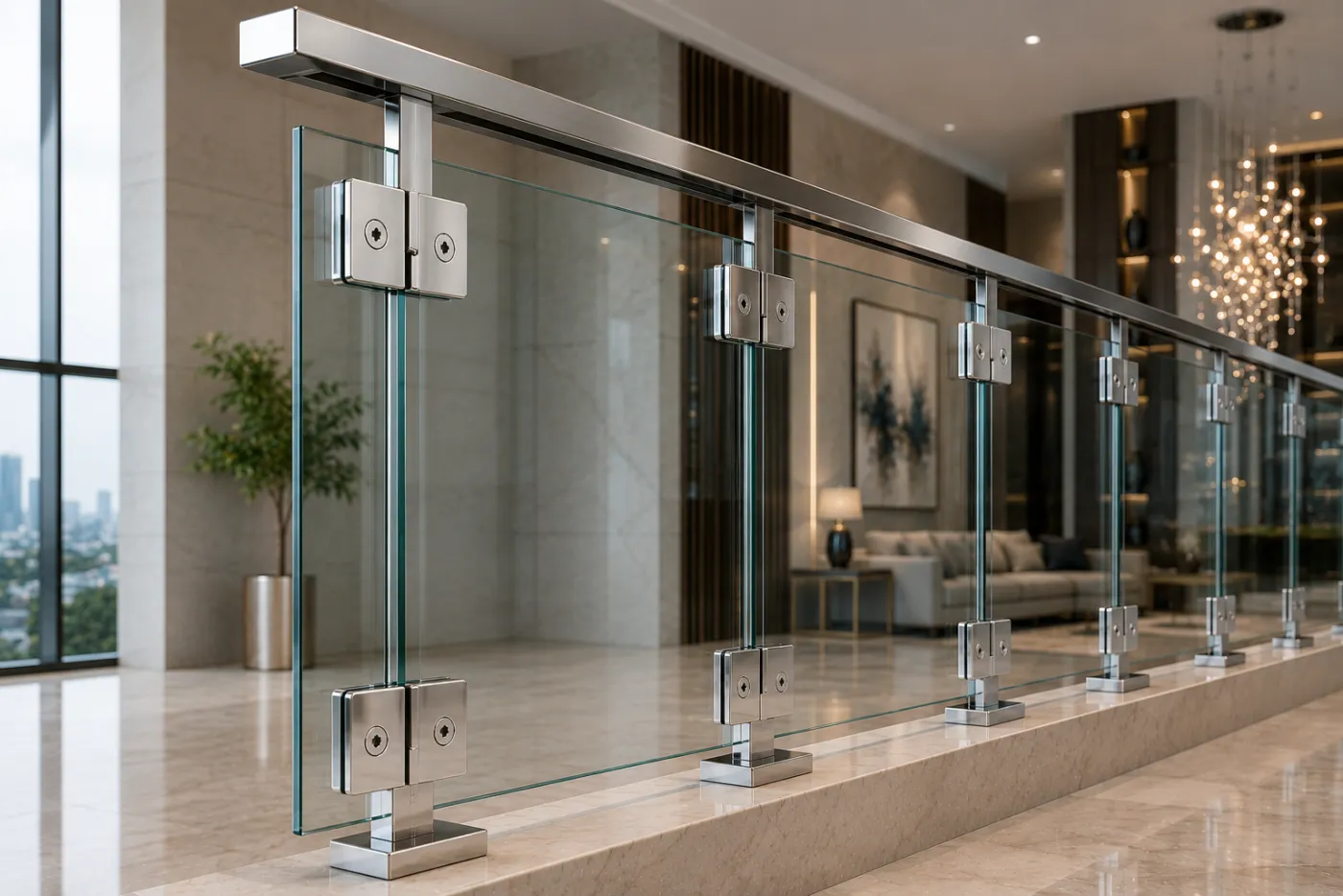 Connectors and brackets in a nickel PVD finish