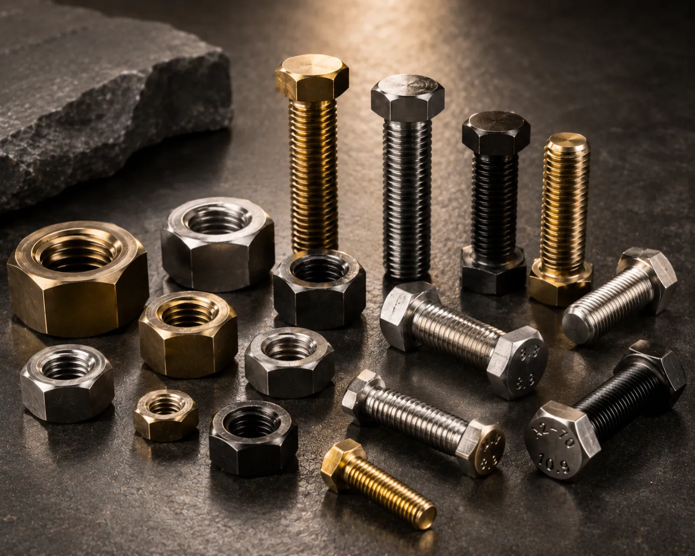PVD-coated industrial fasteners