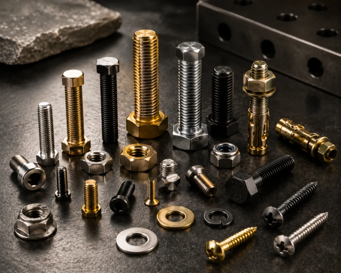 PVD-coated industrial fasteners