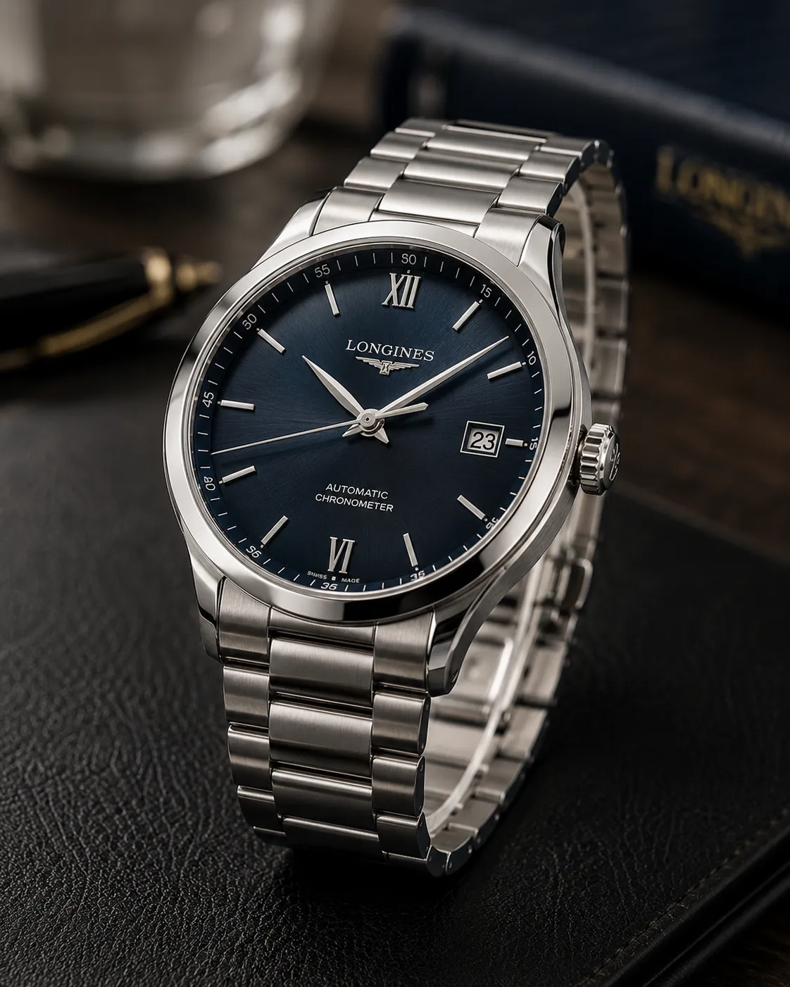 Wristwatch with a nickel PVD-coated finish